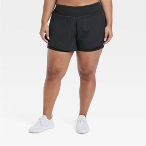 Women's Woven High-Rise 2-in-1 Run Shorts
3" - All In Motion™ Black XXL
